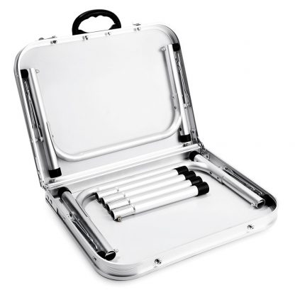 접이식 캠핑 낚시 용품 야외테이블Strong Foldable Table Aluminum Outdoor Camping Table Waterproof Laptop Desk Adjustable Table BBQ Portable Lightweight Box 3