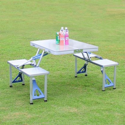 낚시 캠핑 아웃도어 테이블 의자 접이식Outdoor Folding Table Chair   Camping Aluminium Alloy Picnic Table Waterproof Ultra-light Durable Folding Table Desk For 3