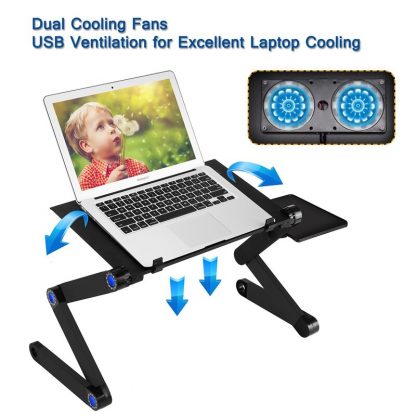휴대용 접이식 노트북 받침Multifunction Adjustable Bed Laptop Stand for Macbook Pro 13 Air Imac Notebook Stand Laptopholder Support Lap Top Cooling Holder 2