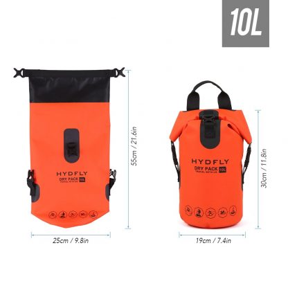 Outdoor Waterproof Dry Bag River Trekking Floating Roll-top Backpack Drifting Swimming camping Water Sports Dry Bag 10/15/20L 4
