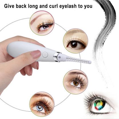 New Mini USB Rechargeable Electric Heated Eyelash Long-Lasting Electric Ironing Eyelash Curler Device For Beauty Gift 4