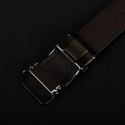 COWATHER New Arrival  cow genuine leather men's belt cowhide strap for male automatic buckle belts for men alloy buckle belts 5