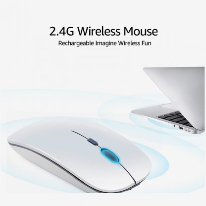 Wireless Mouse Computer Bluetooth Mouse Silent PC Mause Rechargeable Ergonomic Mouse 2.4Ghz USB Optical Mice For Laptop PC 5