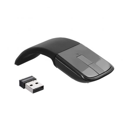 2.4 GHz Flexible Design Fordable Wireless Optical Mouse ARC Touch folding Mice With USB Receiver For Microsoft PC Laptop