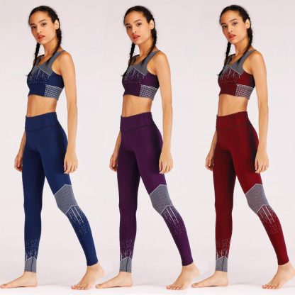 Sexy Printed Women Sport Suit Quick Dry Yoga Set Gym Sport Wear Breathable Jogging Suits For Women Tracksuit Sport Clothing 2018 5